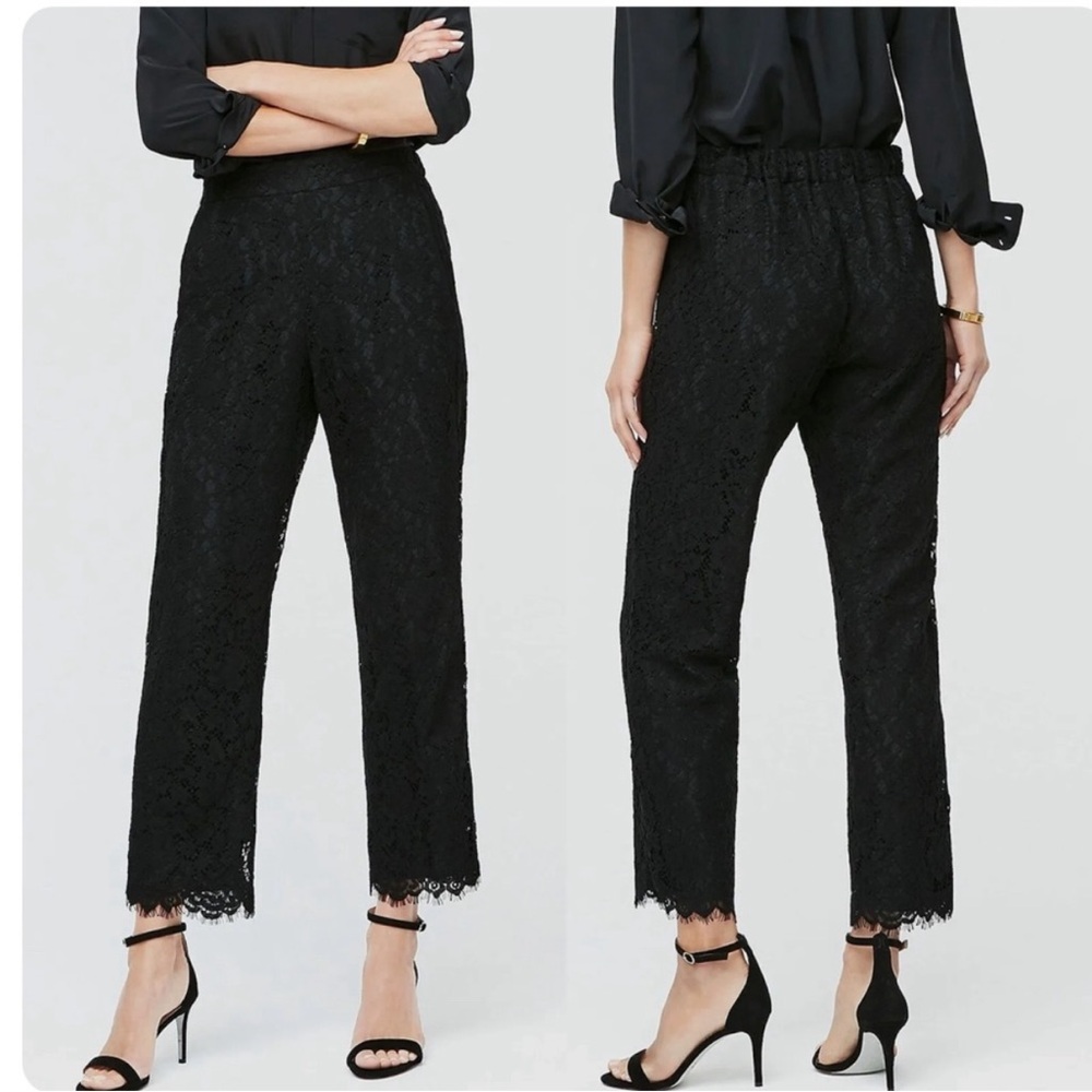 “J. CREW” Hi-Rise Pull On Peyton Lace Pants